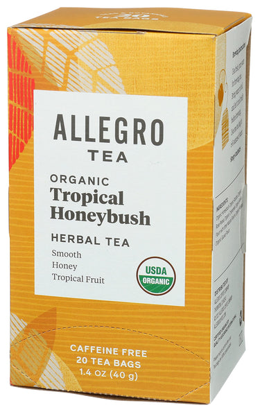 Allegro Tea, Organic Tropical Honeybush Tea Bags, 20 ct